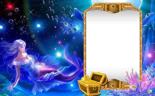 Photo frames. Visiting mermaid