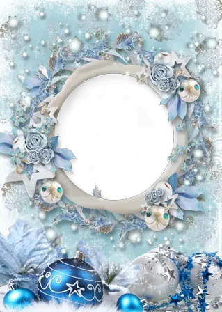 Photo frames. Extraordinary Christmas wreath