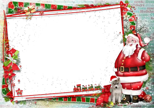 Photo frames. Best wishes from Santa