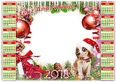 Calendar 2018. Happy New Year Calendar 2018. Happy New Year
