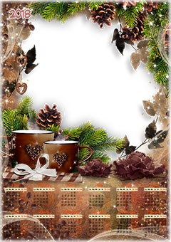 Calendar 2018. Coffee cup Calendar 2018. Coffee cup