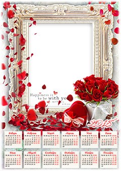 Calendar 2018. Happiness