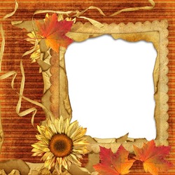 Photo frames. Another autumnal frame