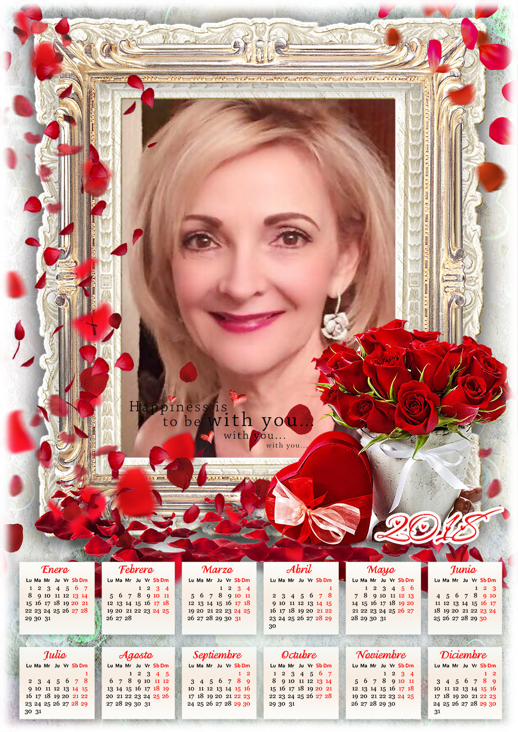 Photo frames. Calendar 2018. Happiness | 46773614