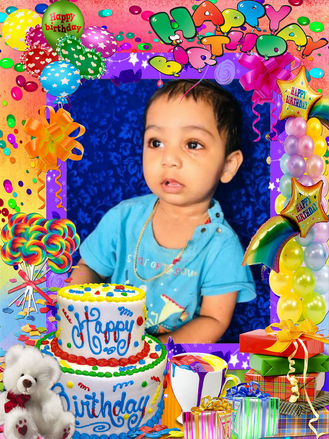 Photo frames. Birthday party accessories 54687147