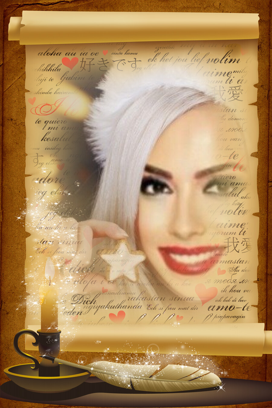 Photo frames. Word of love 57571118