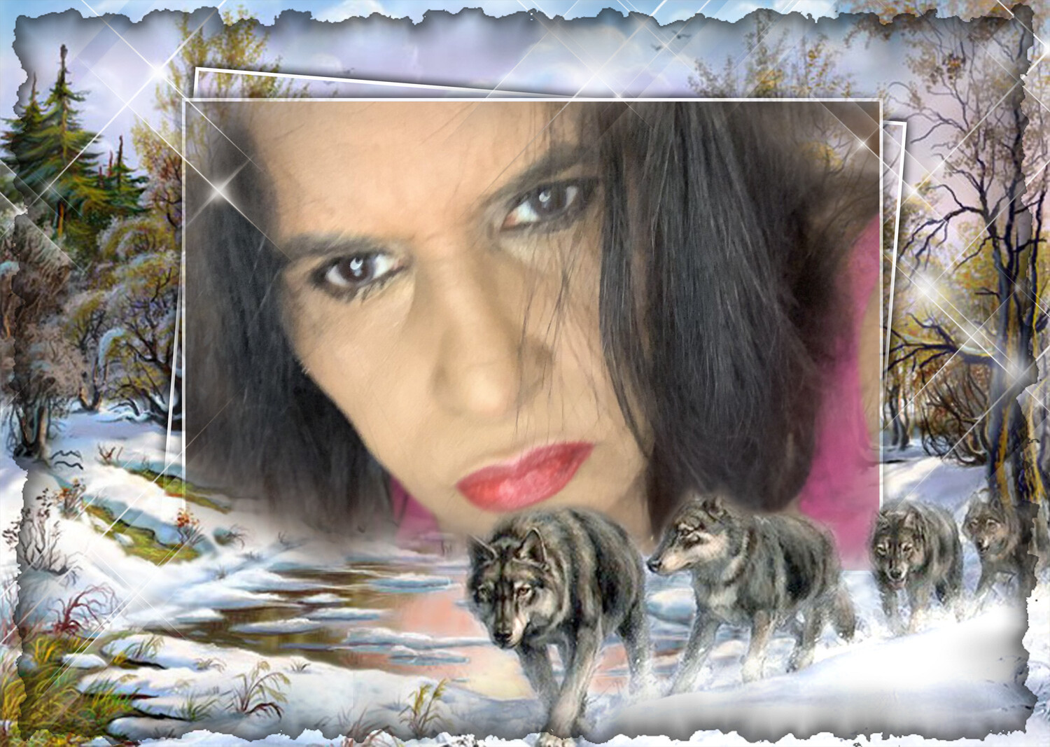Photo frames. Wild wolves | 63002731